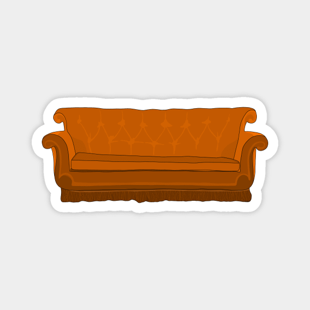 Orange Couch Magnet by TheNewMoon