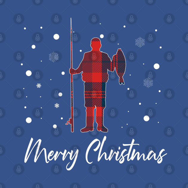 Disover Christmas Plaid Fisherman Merry Christmas Red Buffalo Plaid - Fisherman - T-Shirt