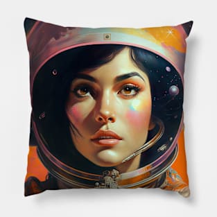 We Are Floating In Space - 76 - Sci-Fi Inspired Retro Artwork Pillow