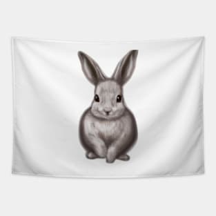 Cute Rabbit Drawing Tapestry