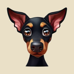 Small Version - Charming Doberman Portrait T-Shirt