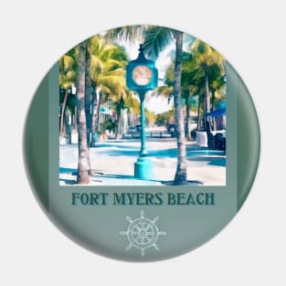 Fort Myers’s Beach Strong Clock Tower Times Square Pin