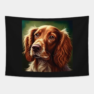 Red Cocker Spaniel Dog Art Tapestry