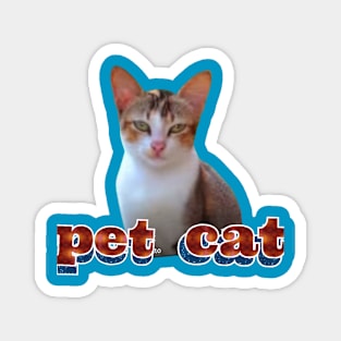 pet cat art design. Magnet