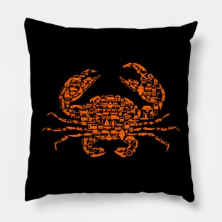 crab transport abstract Pillow