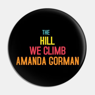 Amanda Gorman The Hill We Climb Pin