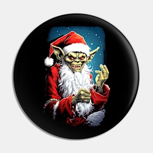 Gremlin Santa Pin