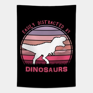 Easily Distracted By Dinosaurs Tapestry