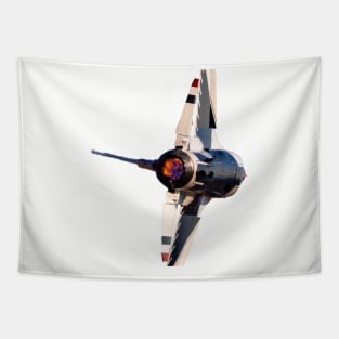 Thunderbird F-16C Afterburner no background Tapestry