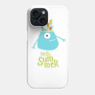 funny green monster Phone Case