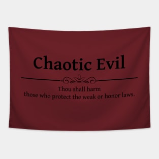 Chaotic Evil DND 5e RPG Alignment Role Playing Tapestry