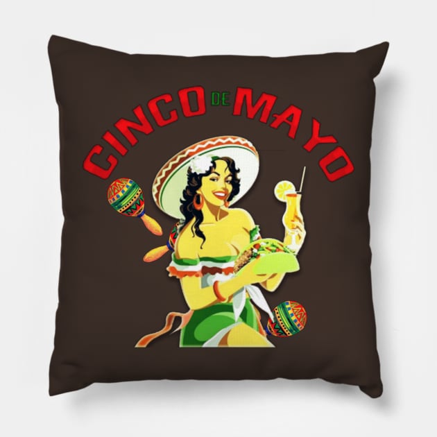 Cinco de mayo Pillow by ZIID ETERNITY