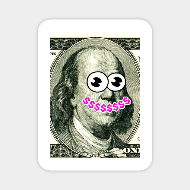 Benjamins $$$ Magnet by GroatsworthTees