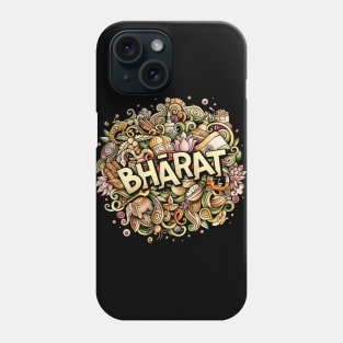 Bharat Love - Bharat All Together - Indian Cultural Symbols Phone Case