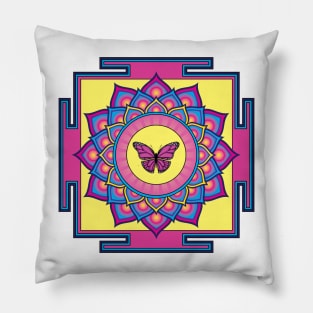 Butterfly Mandala Pillow