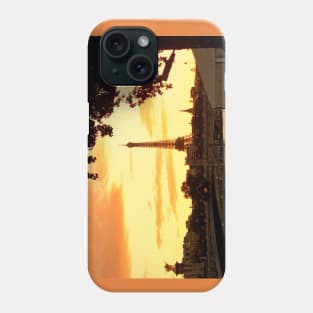 A Paris  walk at sunset Phone Case