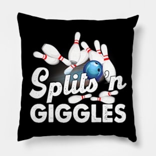 Splits N Giggles Bowling Team Bowler Sports Player Pillow