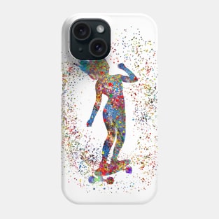 Skateboarding, girl Skateboarding Phone Case