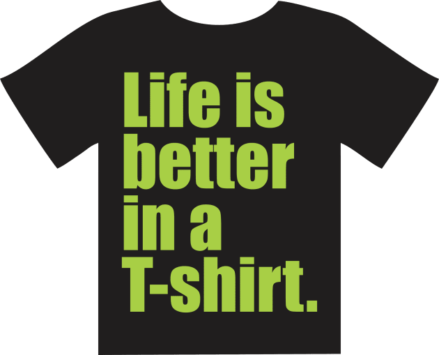 Life is better in a T-shirt. Kids T-Shirt by Qasim