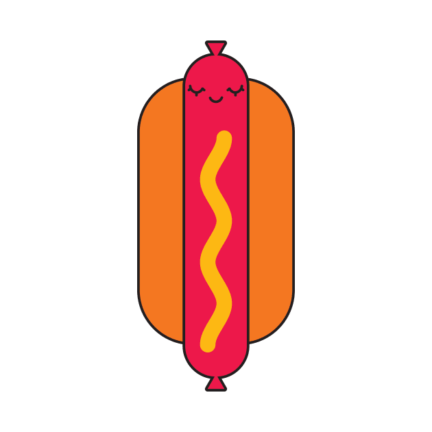 Hot dog with a face by Sobchishin