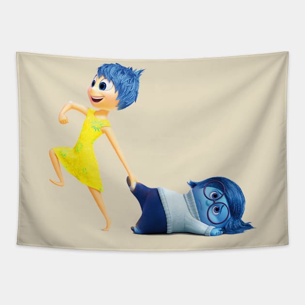 joy and sadness Tapestry by Invisibleman17