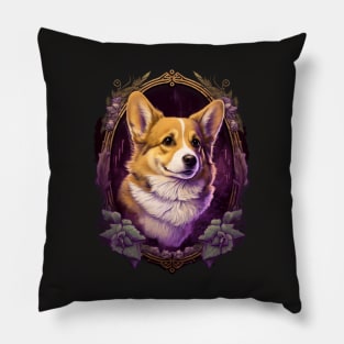 Welsh Corgi Royal Portrait Pillow