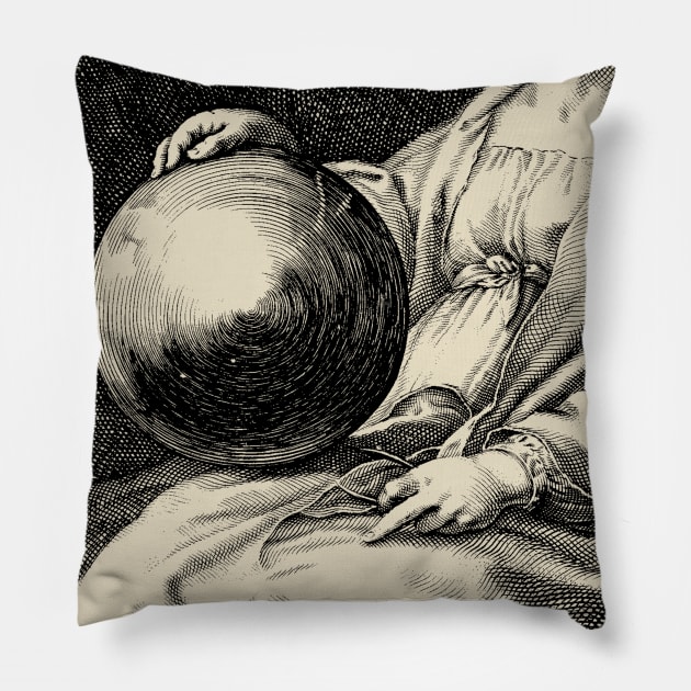 Urania - dark version Pillow by metaphysical