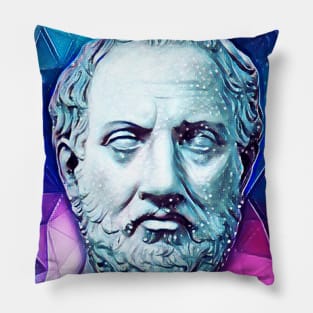 Thucydides Snowy Portrait | Thucydides Artwork 13 Pillow