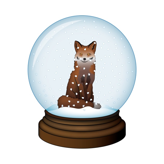 Red Fox Globe by RudDesigns