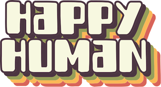 Happy human (brown) Kids T-Shirt by LetsOverThinkIt