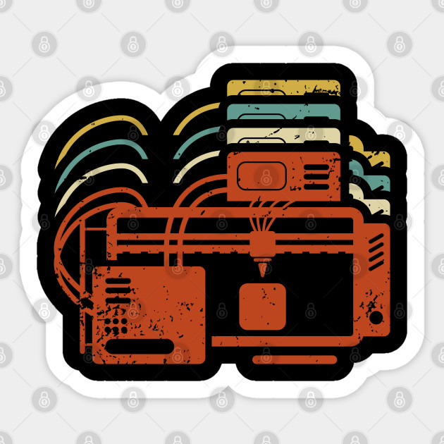 3d Printer Gift Fdm G28 Cnc Filament Pla Abs 3d Printing Sticker Teepublic Uk