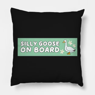 funny car bumper silly goose, Silly Goose On Board Funny Bumper Pillow