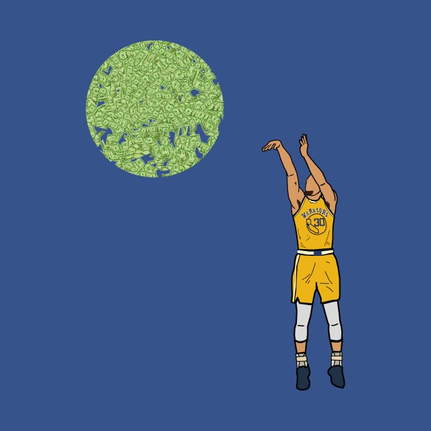 Steph Curry Money Ball - NBA Golden State Warriors by xavierjfong