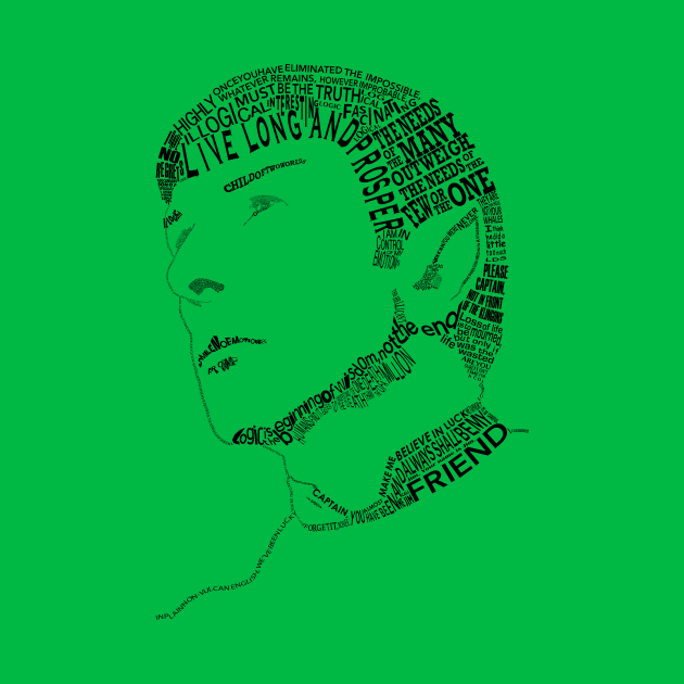 Spock Typographic by cegauer352