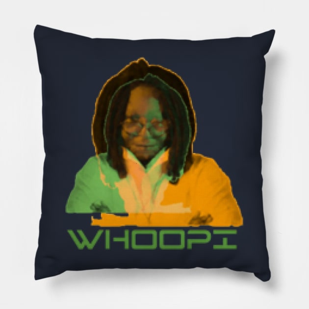Whoopi Goldberg Pillow by KoumlisArt