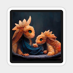 Damartinart baby dragon Magnet