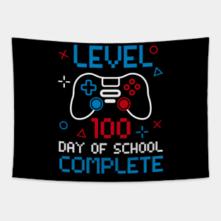 100 Days Video Game Level 100 Days of School Completed Tapestry