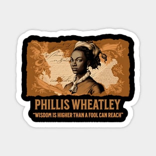 Phillis Wheatley - Comic Style Magnet