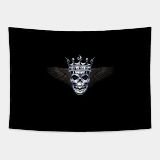 Skull King Wings Tapestry