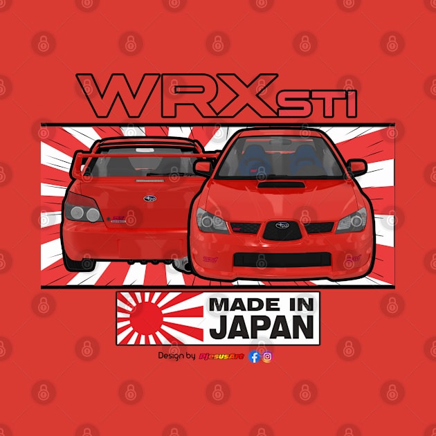 WRX STI IMPREZA Red by PjesusArt