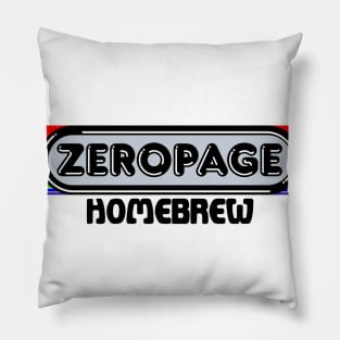 ZeroPage Homebrew Bubble Font Design Pillow