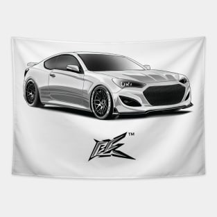 hyundai genesis white Tapestry