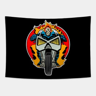 Ghost biker repro circle Tapestry