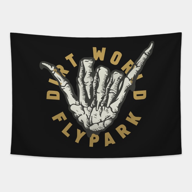 dirty world Tapestry by lounesartdessin