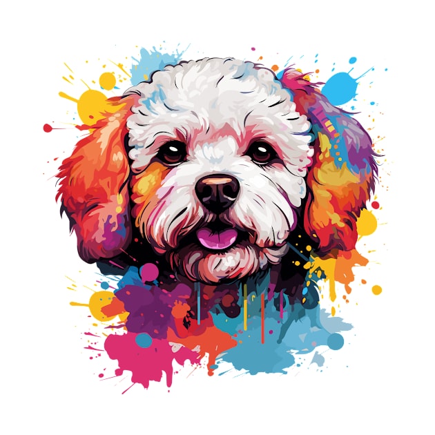 Colorful Bichon Frise by rmcbuckeye