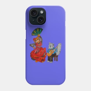 Cats and Flamenco. Phone Case