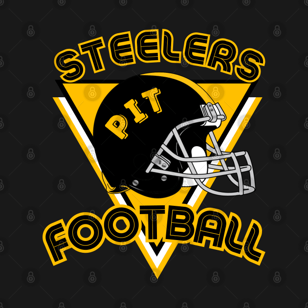 Pittsburgh Football Vintage Style by Borcelle Vintage Apparel 