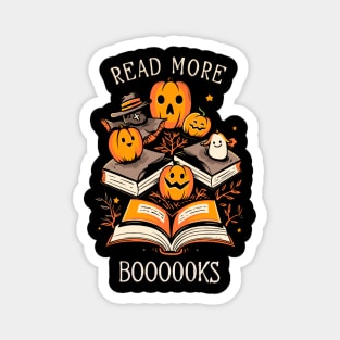 Spooky Teacher Halloween TShirt, Librarian Top, Book Lover's Trick or Treat Apparel, Gift for bookworms Magnet