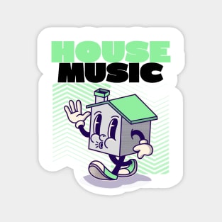 HOUSE MUSIC  - Character (green/black) Magnet