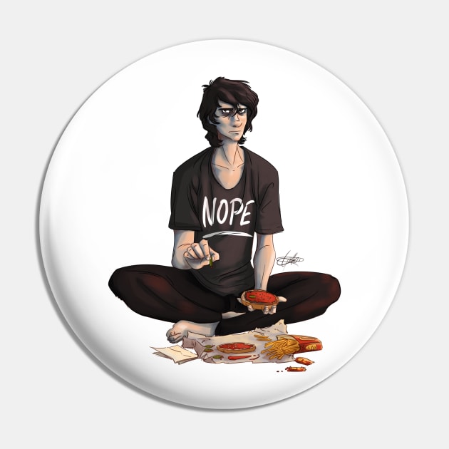 Nico Says Nope Pin by CrossRoadArt